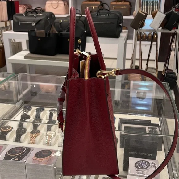 MICHAEL KORS MERCER LARGE SATCHEL 
MULBERRY MULTI - Picture 6 of 16